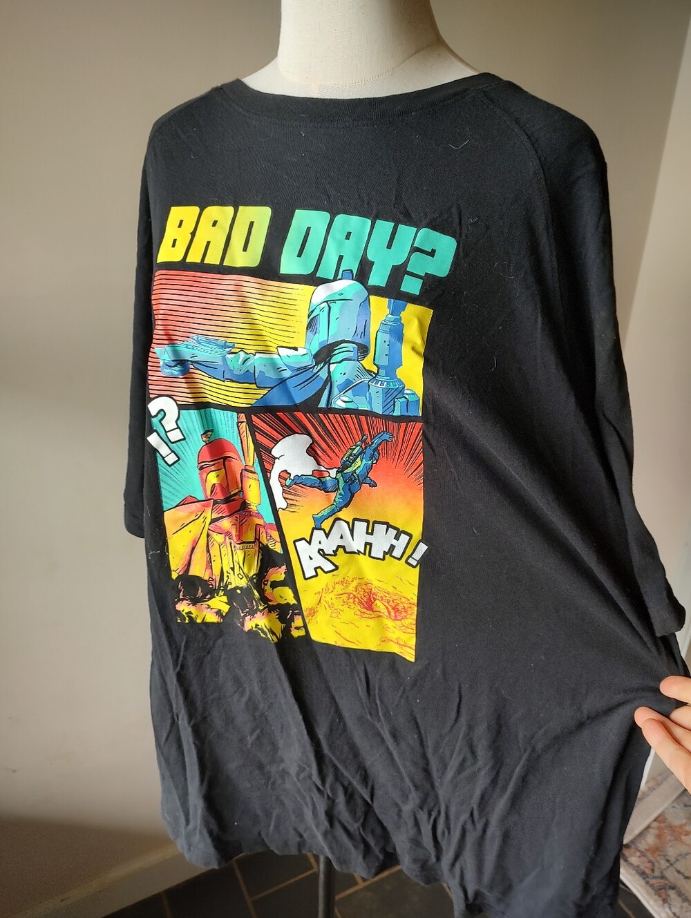 Disney Black 'Bad Day?' Comic-Style Graphic Tee XL